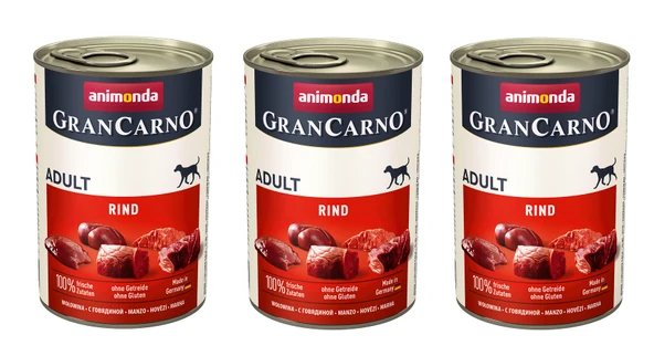 Animonda Gran Carno Sığır Etli Köpek Konserve 400 Gr. X 3 Adet ürün görseli 1