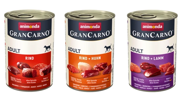 Animonda Gran Carno 3 Çeşit Karma Köpek Konserve 400 Gr. X 3 Adet ürün görseli 1