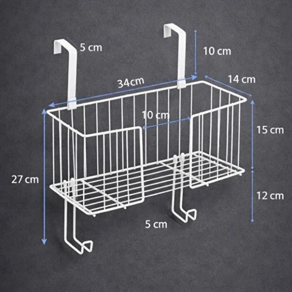 Kapı Arkası Ütü ve Ütü Masası Askısı Organizer - Resim 2