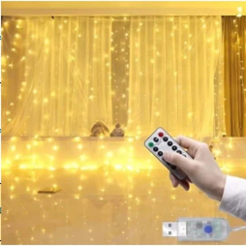 HERŞEYTREND Peri Perde Led 3*3m 300 Led Gün Işığı ürün görseli 1