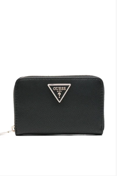 Guess Laurel II Orta Boy Fermuarlı Kadın Siyah Cüzdan SWZG7459140-BLA ürün görseli 1