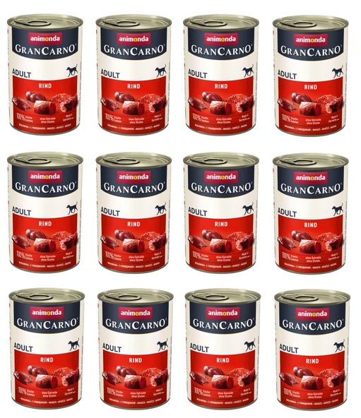 Animonda Gran Carno Sığır Etli Köpek Konserve 400 Gr. X 12 Adet ürün görseli 1