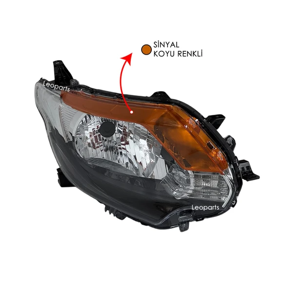 Leoparts Mitsubishi L200 Far Lambası Sağ (Koyu Sarı) 2015-2018 8301C730 ürün görseli 1