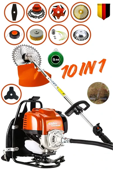 Lieber German TOGG Serii 10 Pcs Sırt Tipi Motorlu Tırpanı Çim Biçme Tırpan Makinesi ürün görseli 1