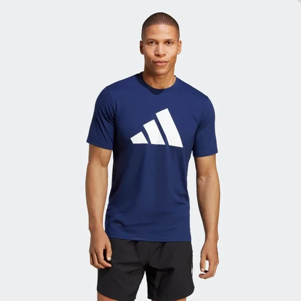 Adidas Tr-Es Fr Logo T Erkek T-Shirt Mavi IB8275 ürün görseli 1