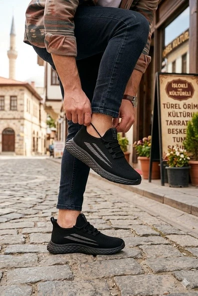 Fort 0130 Awidox Rahat Hafif Anatomik Fileli Bağcıksız Sneaker Spor Ayakkabı ürün görseli 1