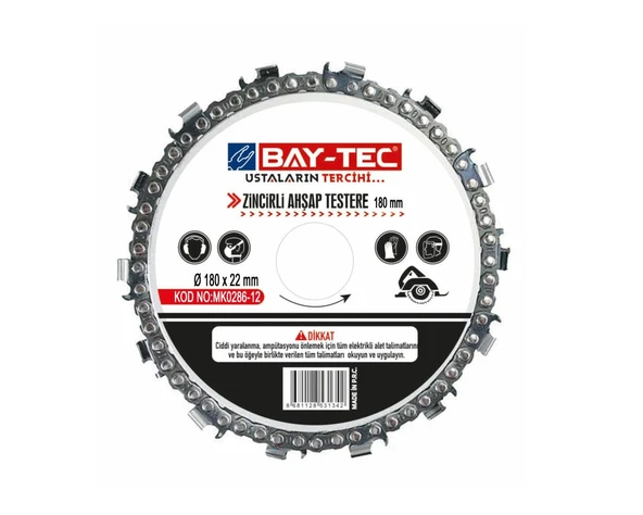 MK0286-12 Zincirli Ahşap Testere 180 mm BAYTEC ürün görseli 1