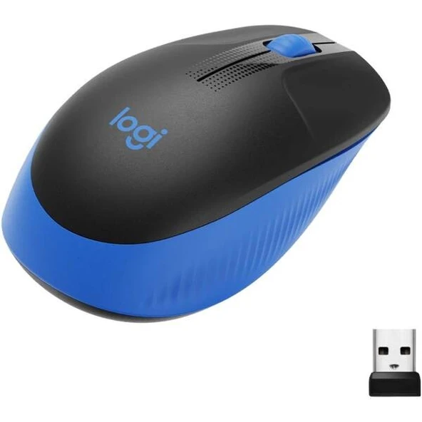 LOGITECH M191 KABLOSUZ MOUSE MAVİ 910-005909 - Resim 2