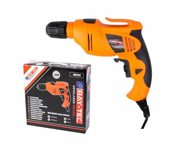 MK0010 Elektrikli Darbesiz Matkap 10mm 500W BAYTEC ürün görseli 1