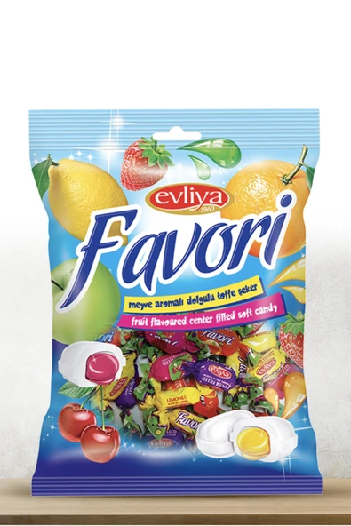 Evliya Favori Meyve Aromalı Toffe Şeker 1 Kg. ürün görseli 1