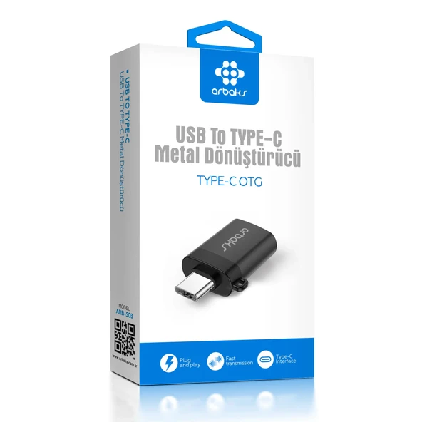 Norino TYPE-C To Usb Metal  Dönüştürücü Otg Arbaks ARB-503 ürün görseli 1