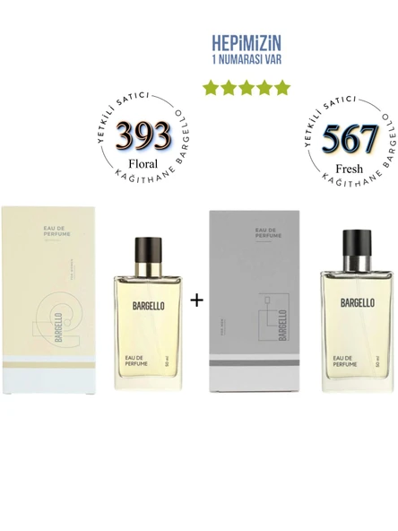 393 + 567 Kadın / Erkek Parfüm Edp 50 ml Floral / Fresh - Mnms393567 ürün görseli 1
