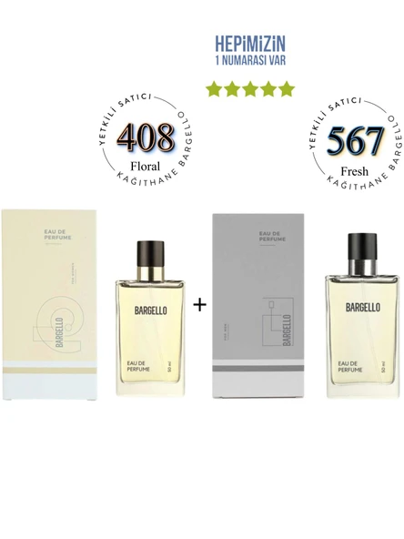 408 + 567 Kadın / Erkek Parfüm Edp 50 ml Floral / Fresh - Mnms408567 ürün görseli 1