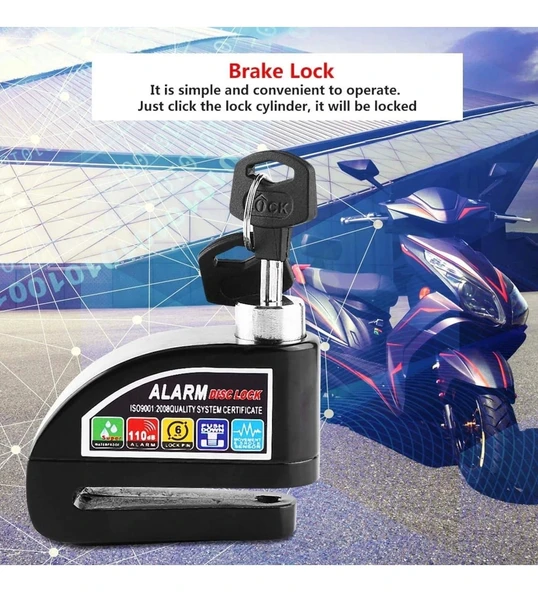 Norino Motosiklet Alarmlı Disk Kilidi R8201 ürün görseli 1