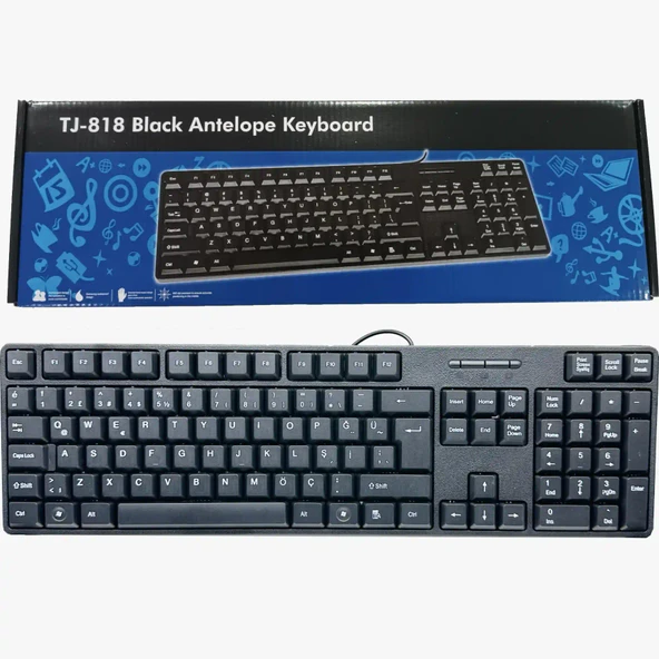 Norino Q Usb Siyah Standart Klavye TJ-818 ürün görseli 1
