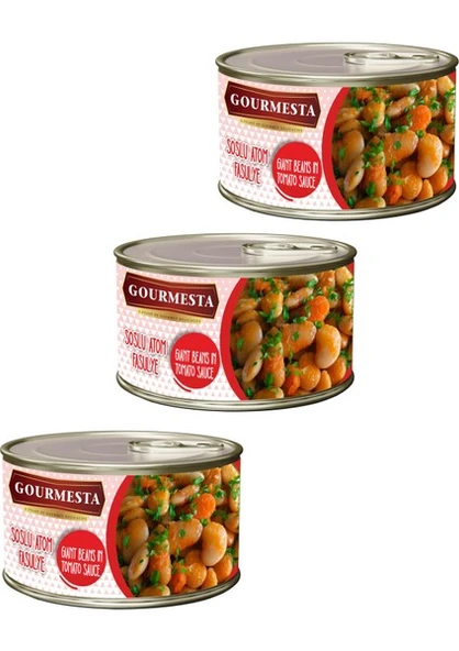 3'lü 400 g Soslu Atom Fasulye Seti ürün görseli 1