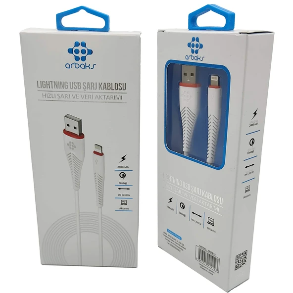 Norino 2 Metre (İphone) Hızlı Şarj Veri Aktarımı Veltex VTX-412 ürün görseli 1