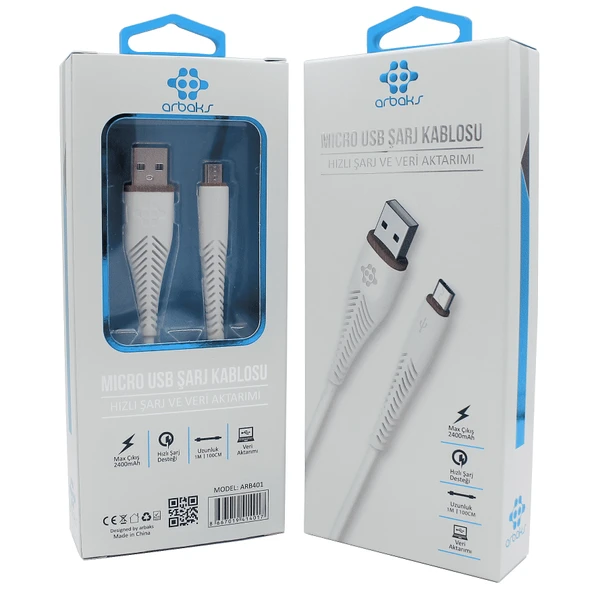 Norino (Micro) 2.4A Hızlı Şarj Veri Aktarımı Arbaks ARB-401 ürün görseli 1