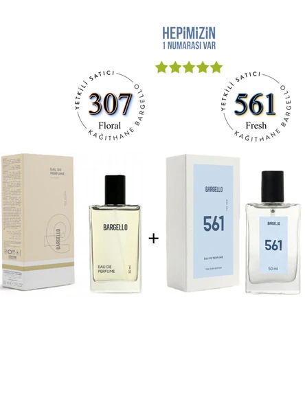 307 + 561 Kadın / Erkek Parfüm Edp 50 ml Floral / Fresh - Mnms307561 ürün görseli 1