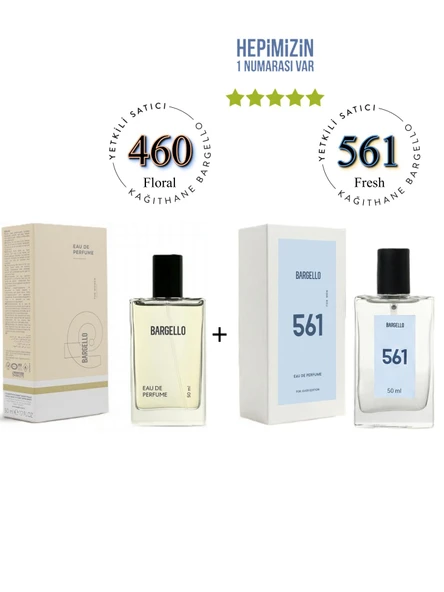 460 + 561 Kadın / Erkek Parfüm Edp 50 ml Floral / Fresh - Mnms460561 ürün görseli 1