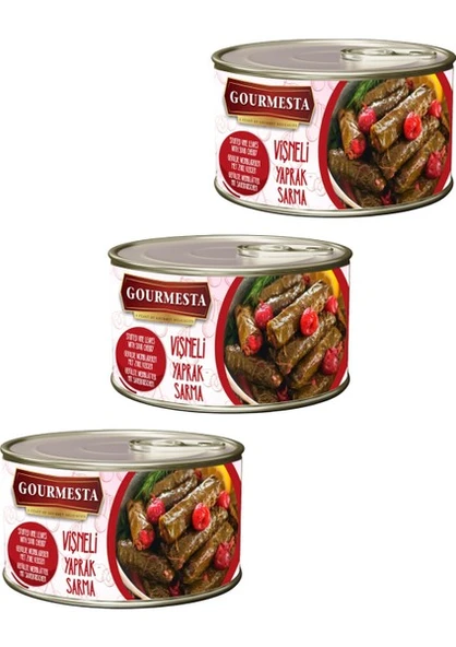 3'lü 400 g Vişneli Yaprak Sarma Seti ürün görseli 1