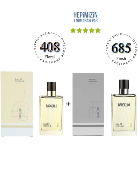408 + 685 Kadın / Erkek Parfüm Edp 50 ml Floral / Fresh - Mnms408685 ürün görseli 1