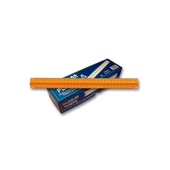 Beş Yıldızlar Tribli Desimetre Cetvel 30 Cm 064 ürün görseli 1