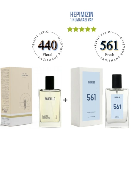 440 + 561 Kadın / Erkek Parfüm Edp 50 ml Floral / Fresh - Mnms440561 ürün görseli 1
