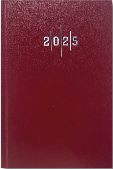 Ajanda 14X20 Ekonomik Cilt Bezi Çizgili 2026 Kırmızı ürün görseli 1