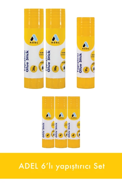 6'lı Yapıştırıcı Seti (8 g, 36g, 21g) ürün görseli 1