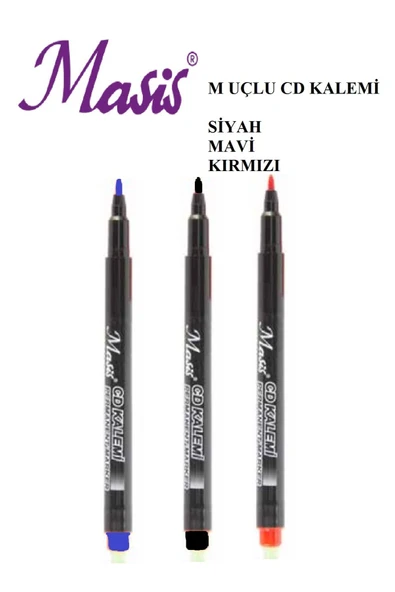CD kalemi M Uçlu 3'lü Set (3 Farklı Renk) ürün görseli 1
