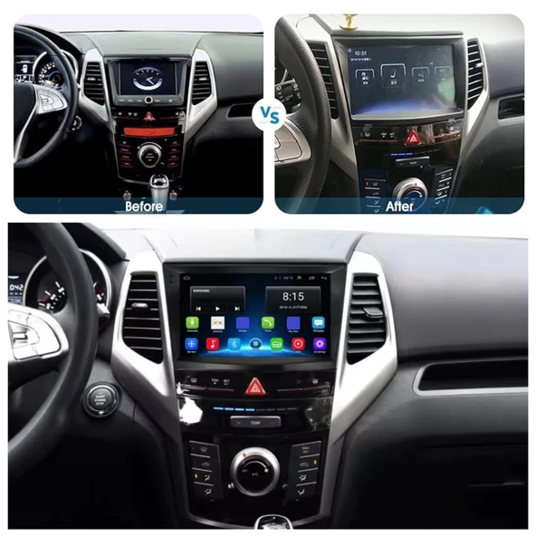 Ssangyong Tivoli Android Multimedya Sistemi 4-64 Cadence R18 (2015-2019) Ön Kayıt Kamera Hediyeli ürün görseli 1