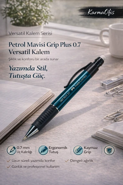 Petrol Mavisi Plus 0.7 Versatil Kalem | Ergonomik, Kaymaz Tutuş ürün görseli 1