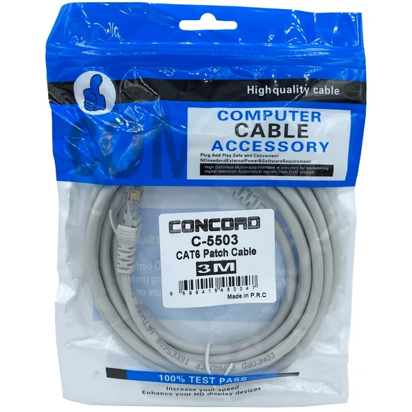Norino 3 Metre CAT6 Patch Concord C-5503 ürün görseli 1
