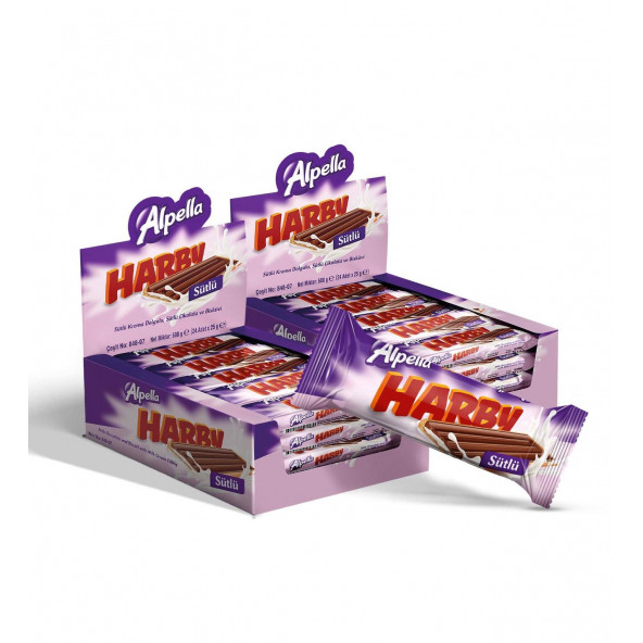 Alpella Harby Sütlü Bisküvi 25 G (24 ADET) X 2 Adet ürün görseli 1