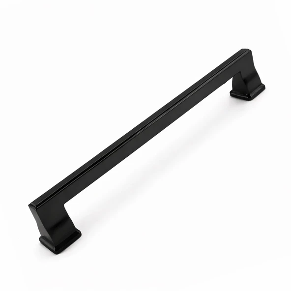 LÜX OLİFKA Mat Siyah Çekmece Kulp 160 mm Dolap Kapak Kulpu Modern Şık Tasarım Dayanıklı ürün görseli 1