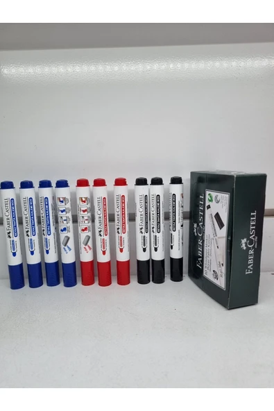 Faber-castell Tahta Kalemi 10adet/3renk Dolan Tip /w20 Model ürün görseli 1