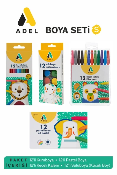 Boyama Seti 4 Parça (S) ürün görseli 1