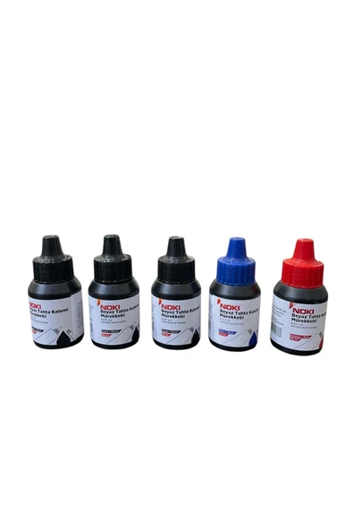 Beyaz Tahta Kalemi Mürekkebi 30 ml  3 Siyah & 1 Mavi & 1 Kırmızı ürün görseli 1