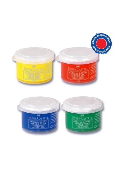 Parmak Boyası 45 ml 4 Renk - Resim 2