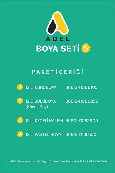 Boyama Seti 4 Parça (S) - Resim 6