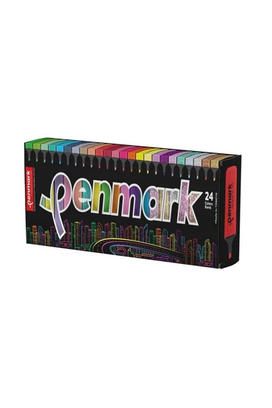 Fosforlu Kalem 24 lü Süperkutu 6neon+6pastel+6tropik+6sim ürün görseli 1