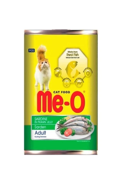 Me-O Sardalyalı Karides Soslu Kedi Konservesi 400 Gr*3 adet ürün görseli 1