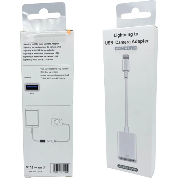 Norino Usb den To Lightning Apple Flash Bellek Okuyucu JH-0514 ürün görseli 1