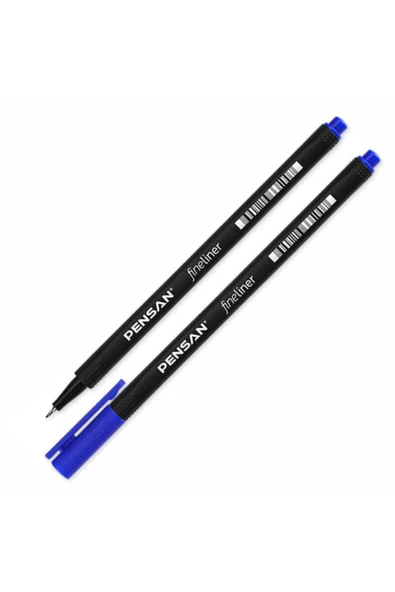 Fineliner Keçeli Kalem 0.4 mm Mavi 10 Adet ürün görseli 1