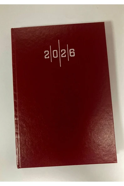 2025 Ajanda Ekonomik Cilt Bezli Çizgili Günlük Ajanda 14x20 Cm Bordo Renk Gönderilecektir. ürün görseli 1