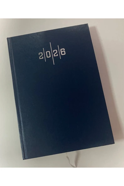 2026 Ajanda Ekonomik Cilt Bezli Günlük Ajanda 14x20 Cm Lacivert - SİYAH ürün görseli 1