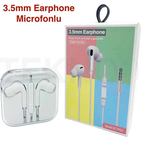 Norino 3.5mm Earphone Microfonlu Kulaklık XC-PG3 ürün görseli 1