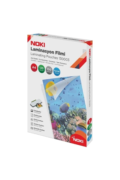 Laminasyon Filmi Parlak 125 Mic A4 100 Lü ürün görseli 1
