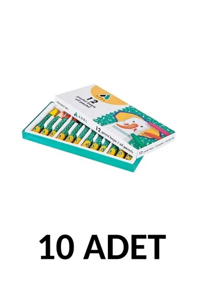 10 Adet 12 Renk Pastel Boya ürün görseli 1